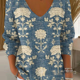 Beatrice™ | Farbenfroher Pullover mit V-Ausschnitt