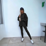 Zoria™ - Casual Long Sleeve Sweatshirt and Pants Set