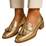 Princess | Goldene Loafers