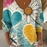 Beatrice™ | Farbenfroher Pullover mit V-Ausschnitt