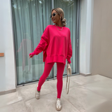 Zoria™ - Casual Long Sleeve Sweatshirt and Pants Set