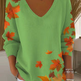 Beatrice™ | Farbenfroher Pullover mit V-Ausschnitt