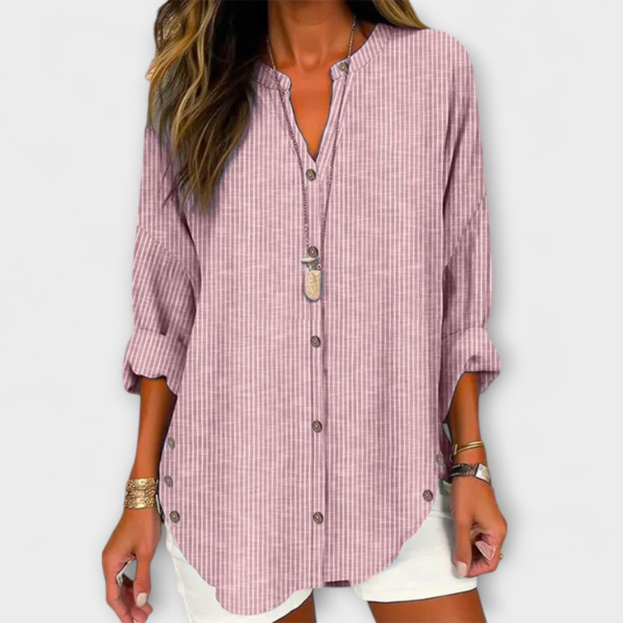 Giuseppina™ | V-Neck Streifen Top