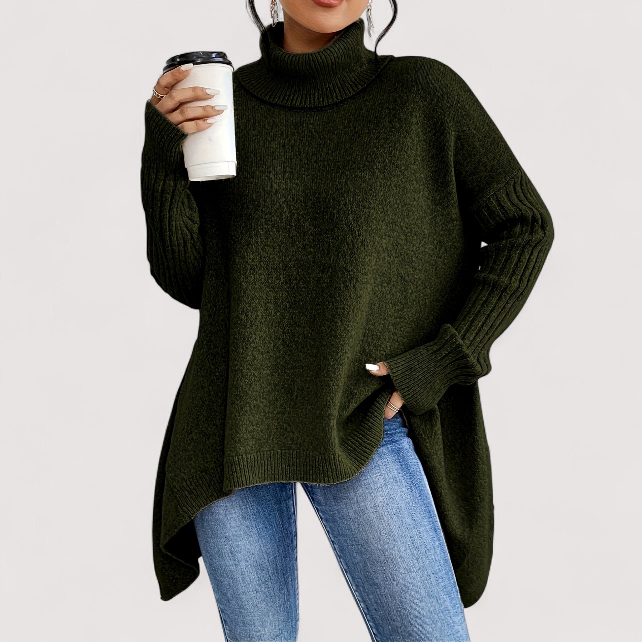 Laila™ | Oversized-Polo-Pullover