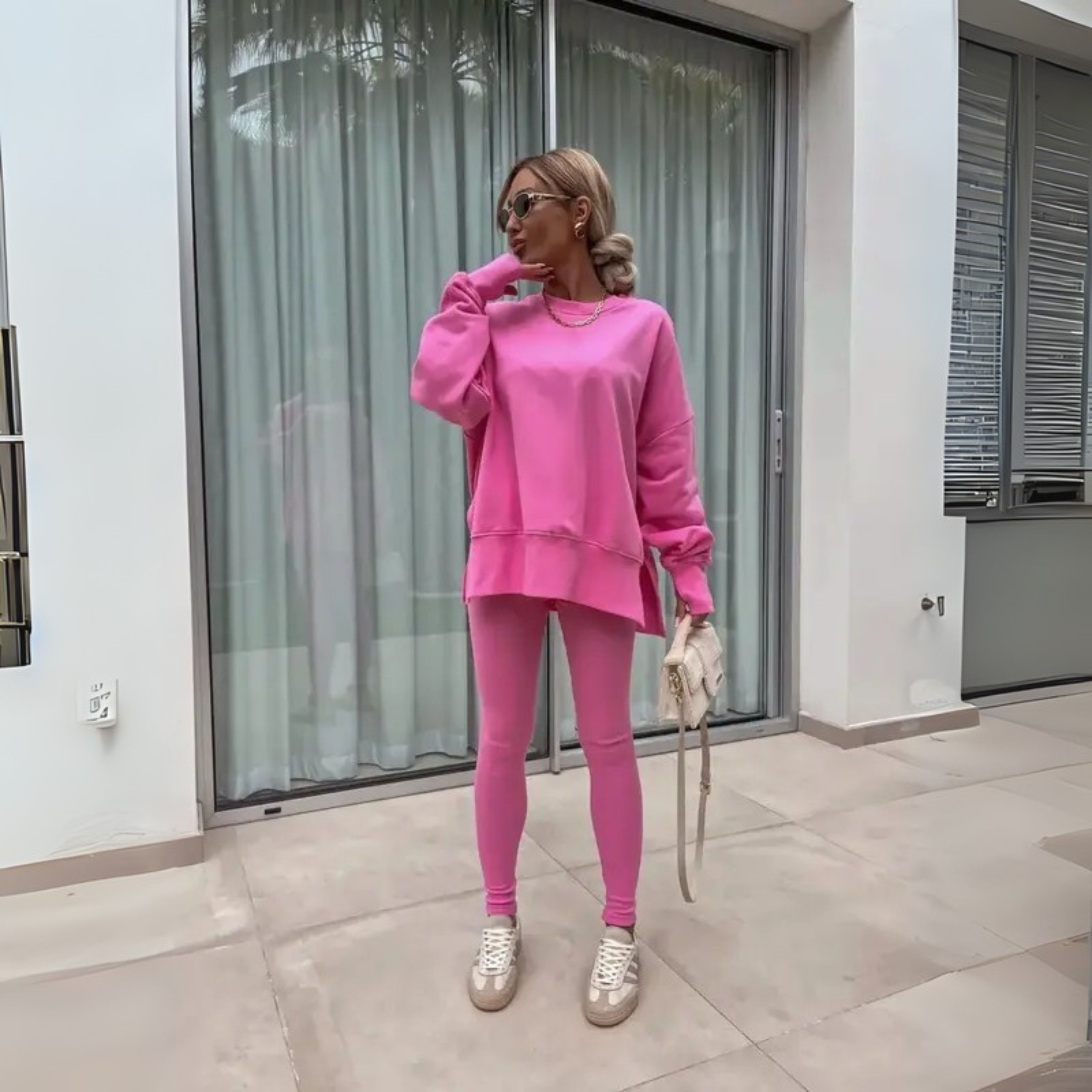 Zoria™ - Casual Long Sleeve Sweatshirt and Pants Set