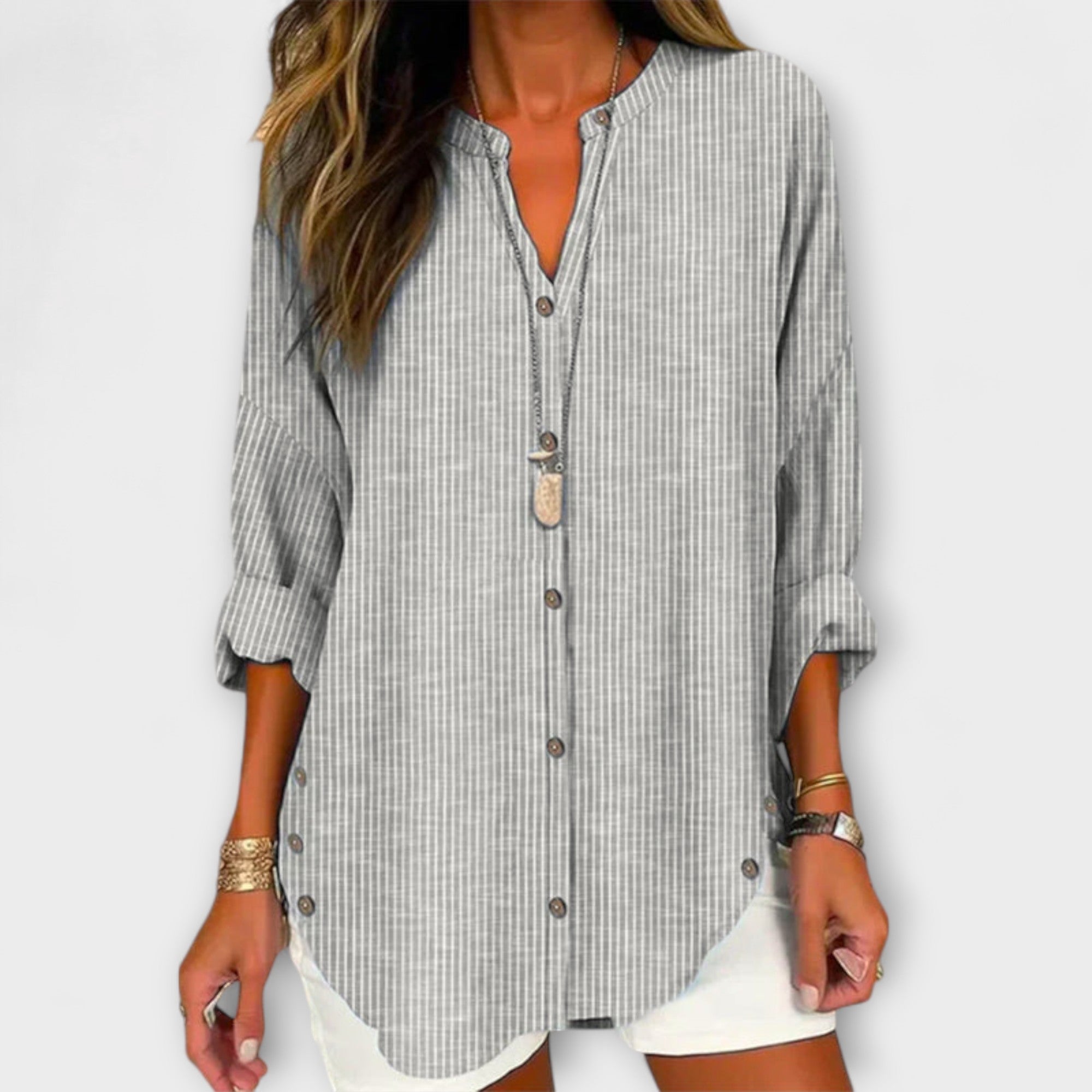 Giuseppina™ | V-Neck Streifen Top
