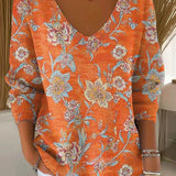 Beatrice™ | Farbenfroher Pullover mit V-Ausschnitt