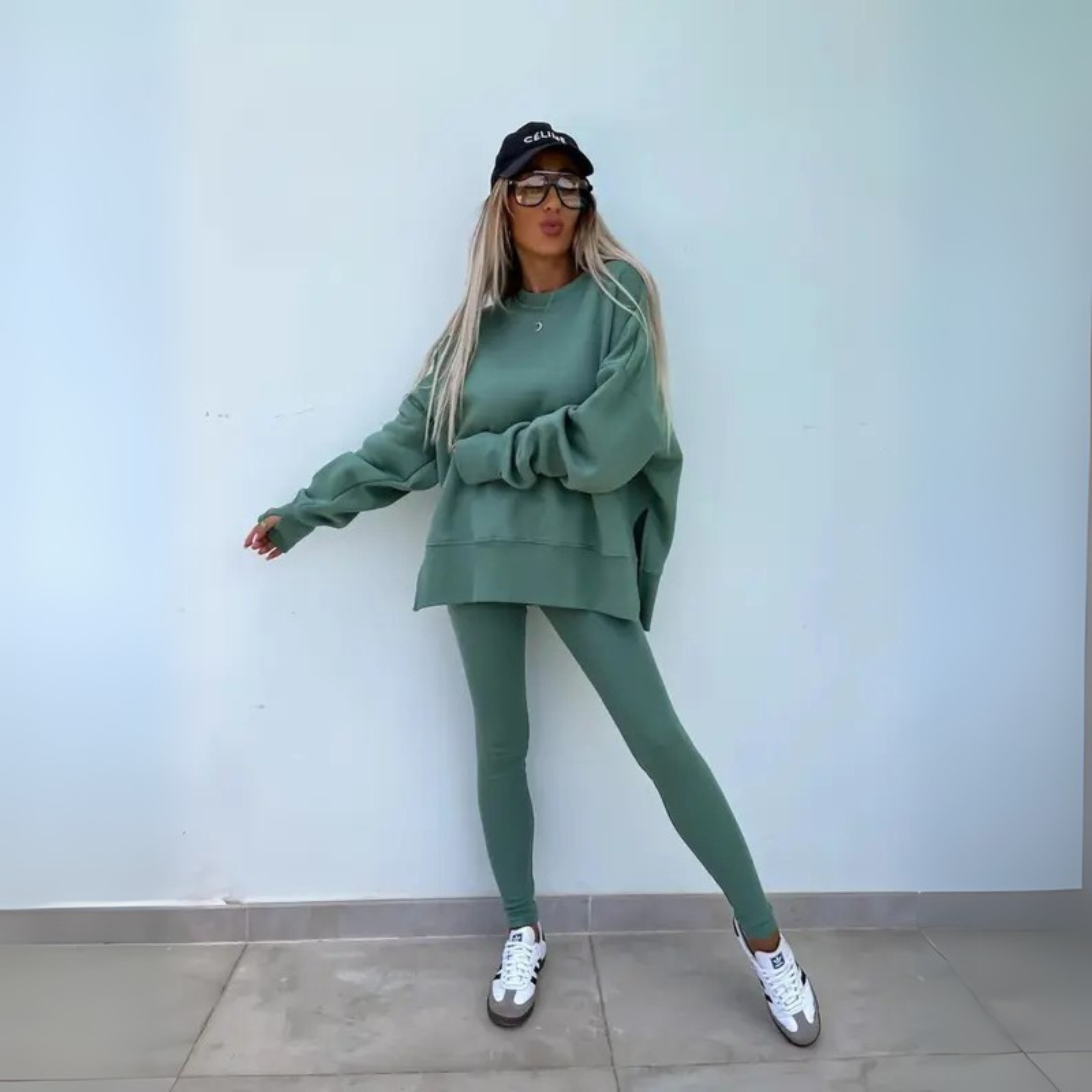 Zoria™ - Casual Long Sleeve Sweatshirt and Pants Set
