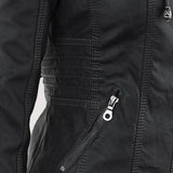 Laurina™ | Taillierte Bikerjacke mit Kapuze