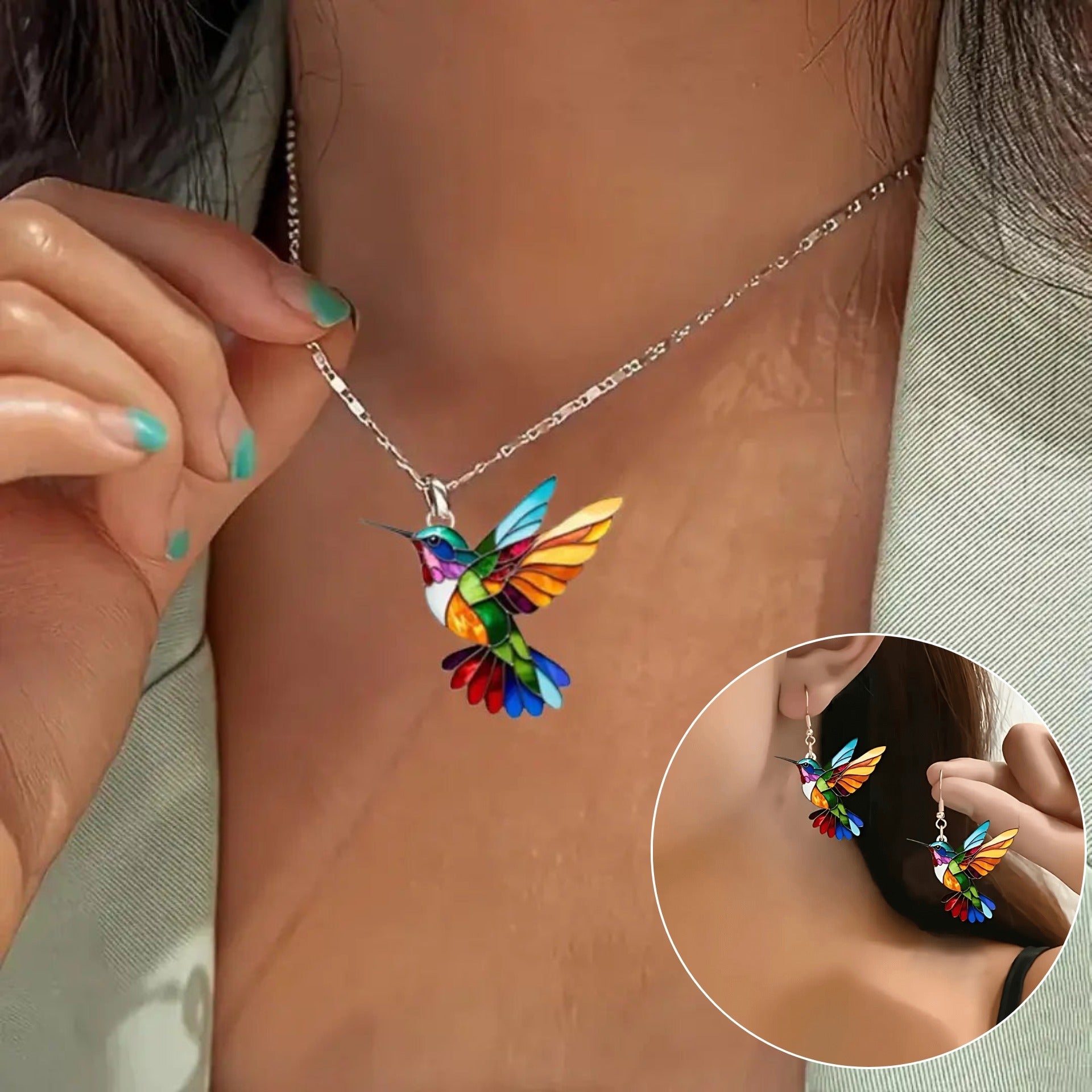 Lola™ | Wunderschöne Kolibri-Halskette