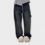 Fable - Shine Denim Jeans im Balloon Carpenter Stil
