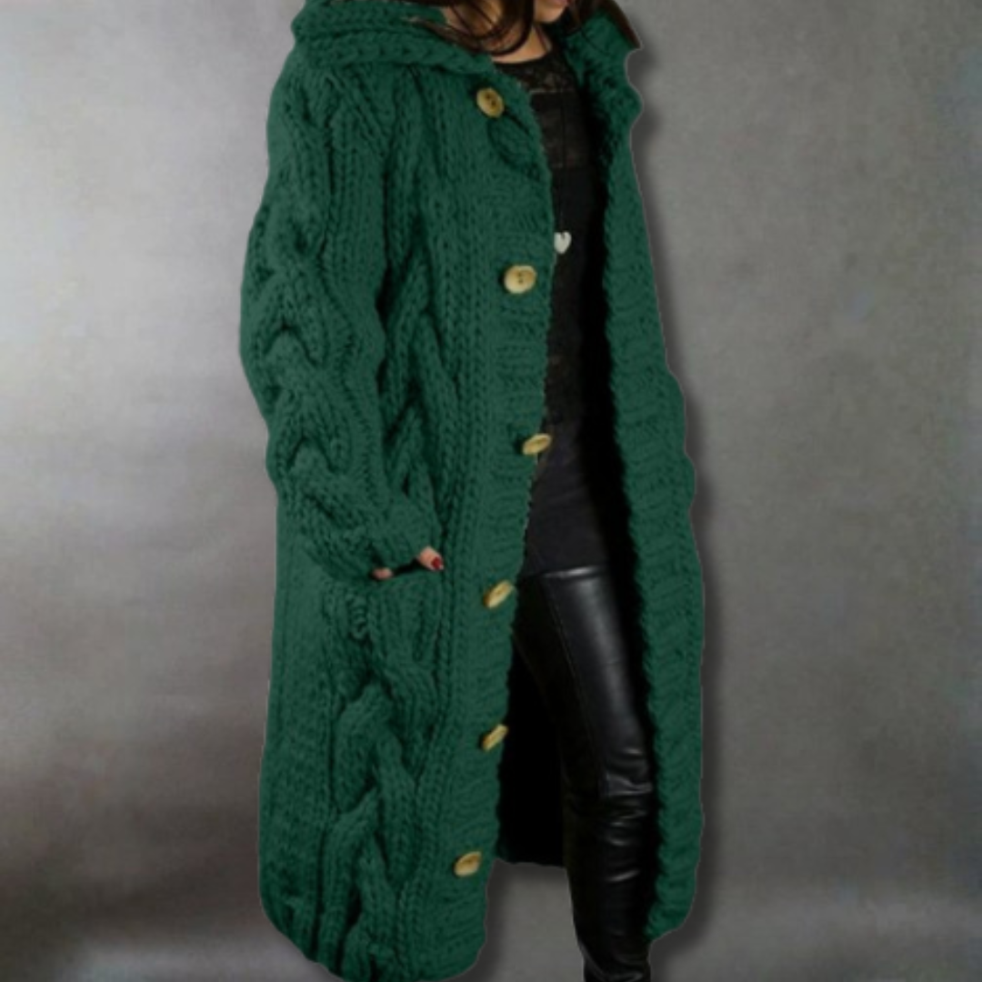 Tesia | ELEGANT COSY COAT WITH TUMMY COVERAGE