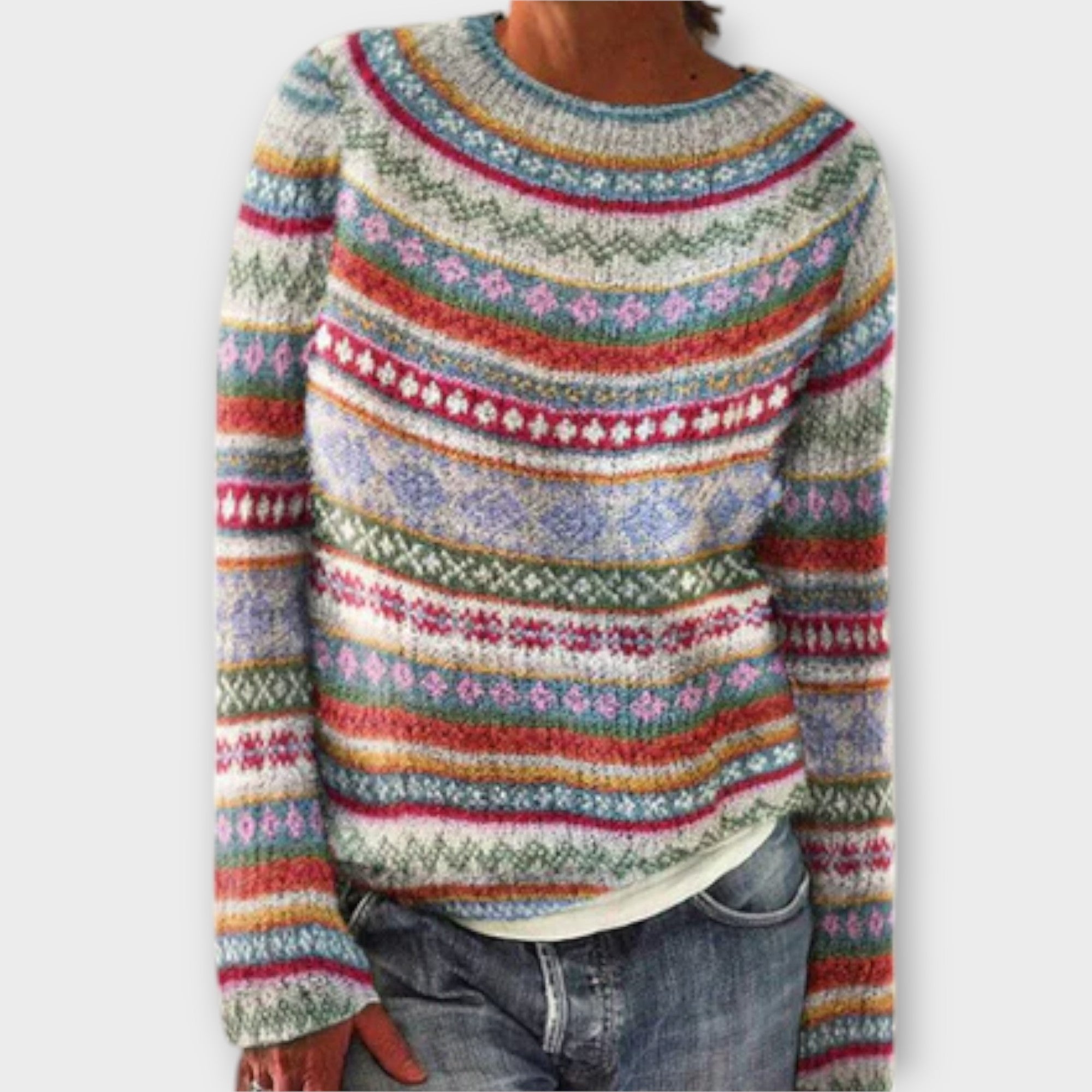 Suzu - Vintage Strickpullover für Damen