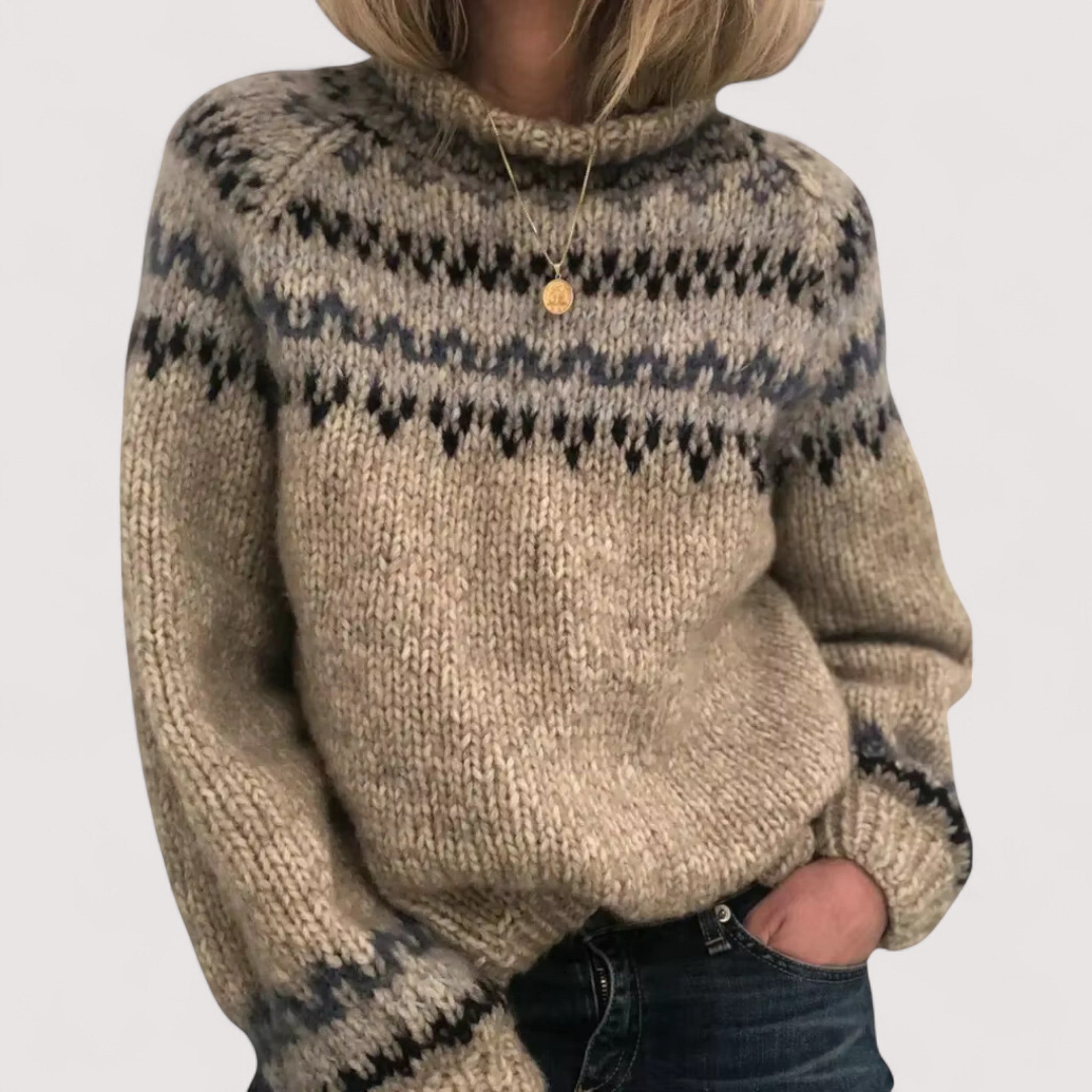 Astride™ | Damen Nordic Strickpullover