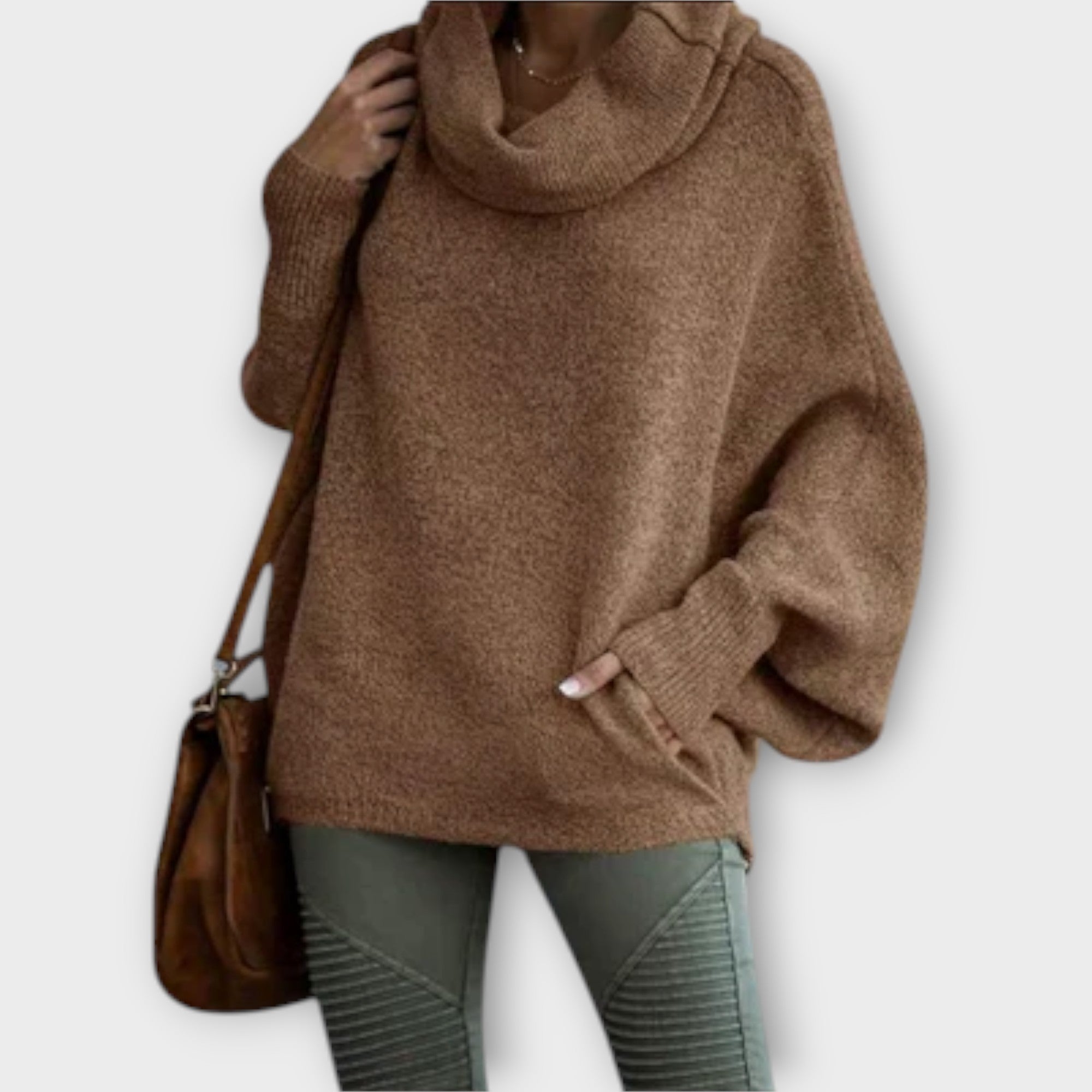 Ulrike - Eleganter Damenpullover in Schildpatt