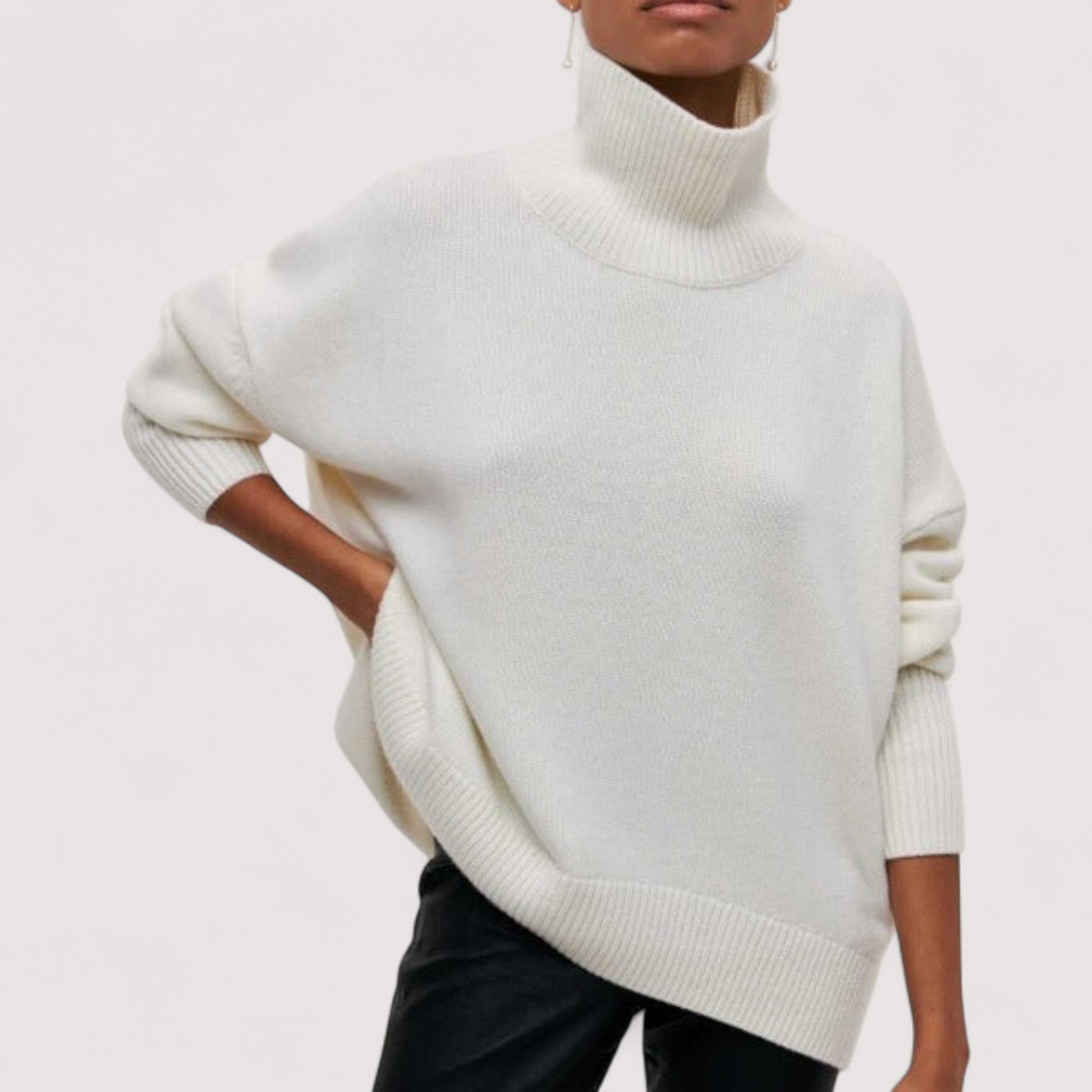 Katrielle™ | Pullover mit hohem Kragen