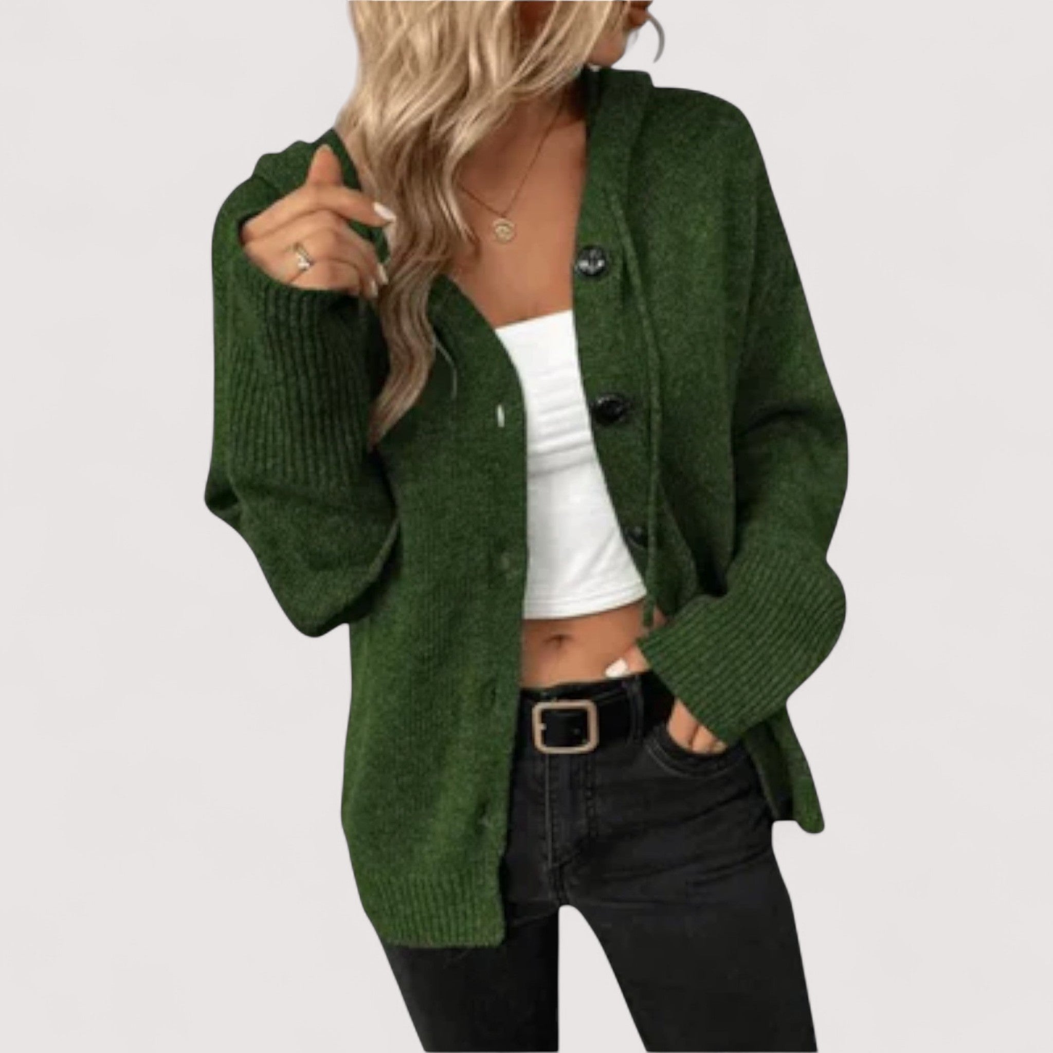 Margrit™ | Strickcardigan mit Knöpfe