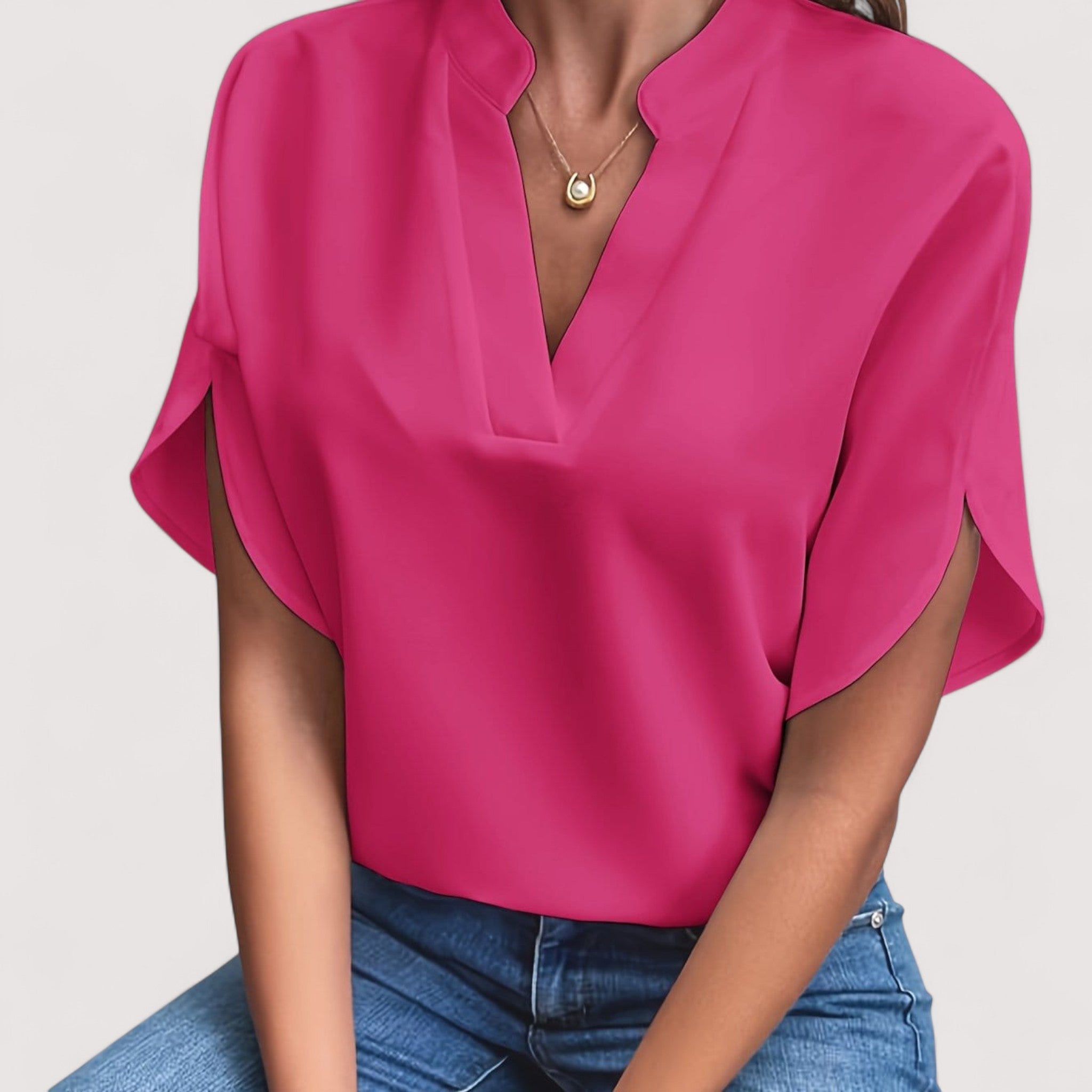 Rosmarie™ | Drapierte Bluse