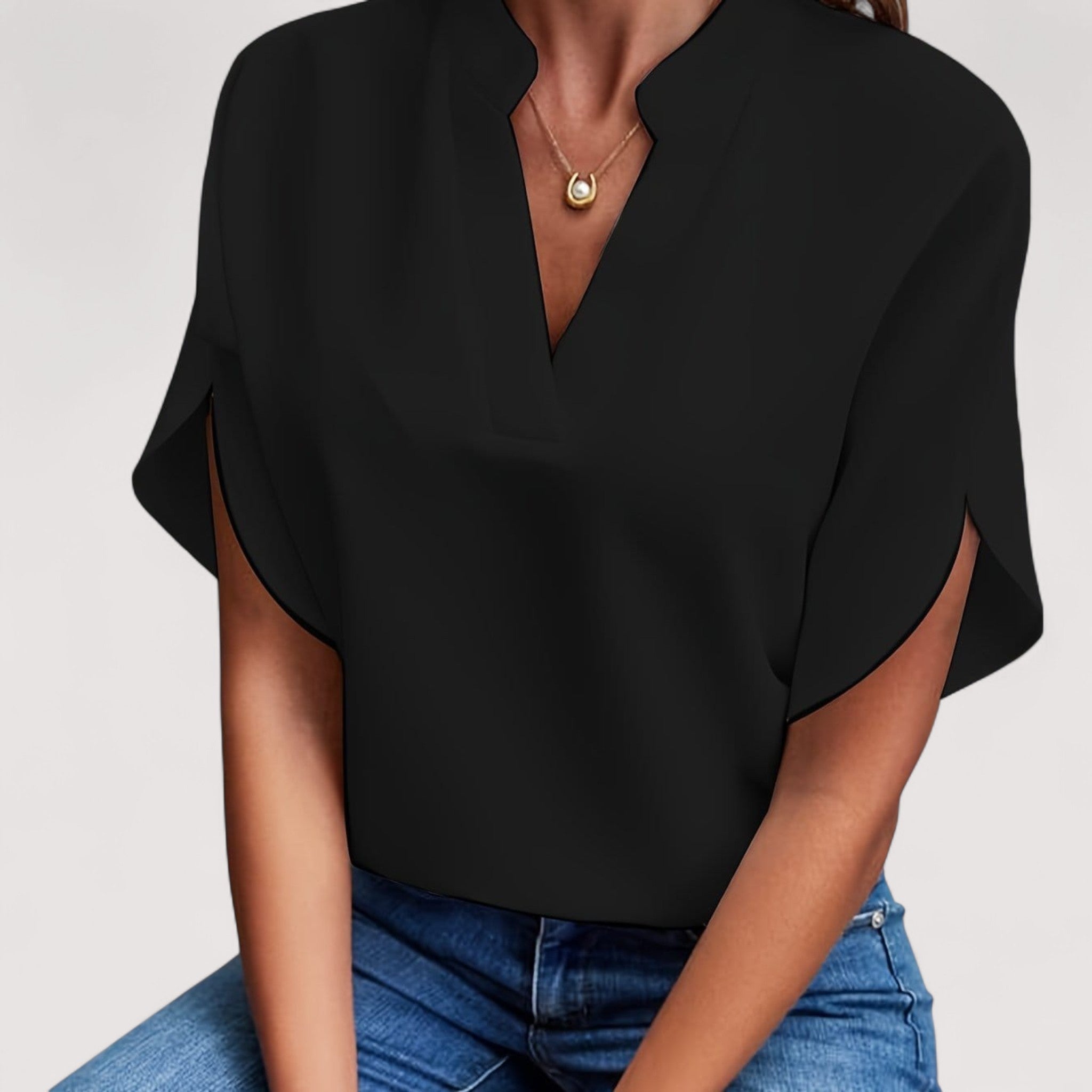 Rosmarie™ | Drapierte Bluse
