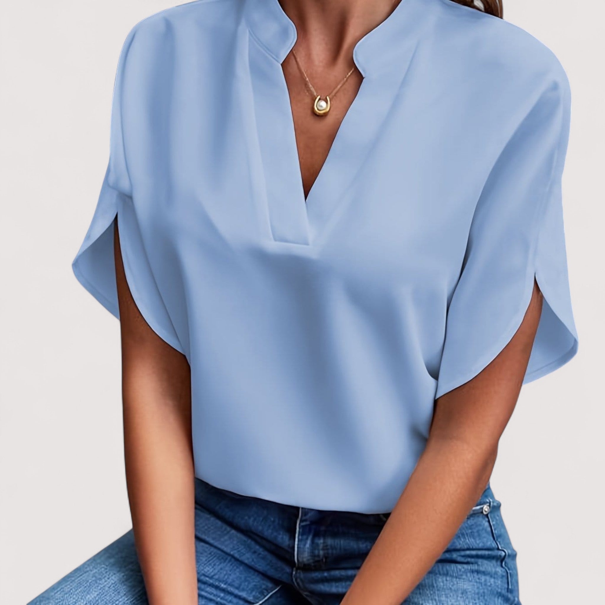 Rosmarie™ | Drapierte Bluse