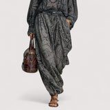 Aveline™ | Vintage Paisley Druck Langarmshirt Hosen Zweiteiliges Set