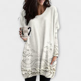 Riley™ | Bedruckter Pullover Mit Stickerei