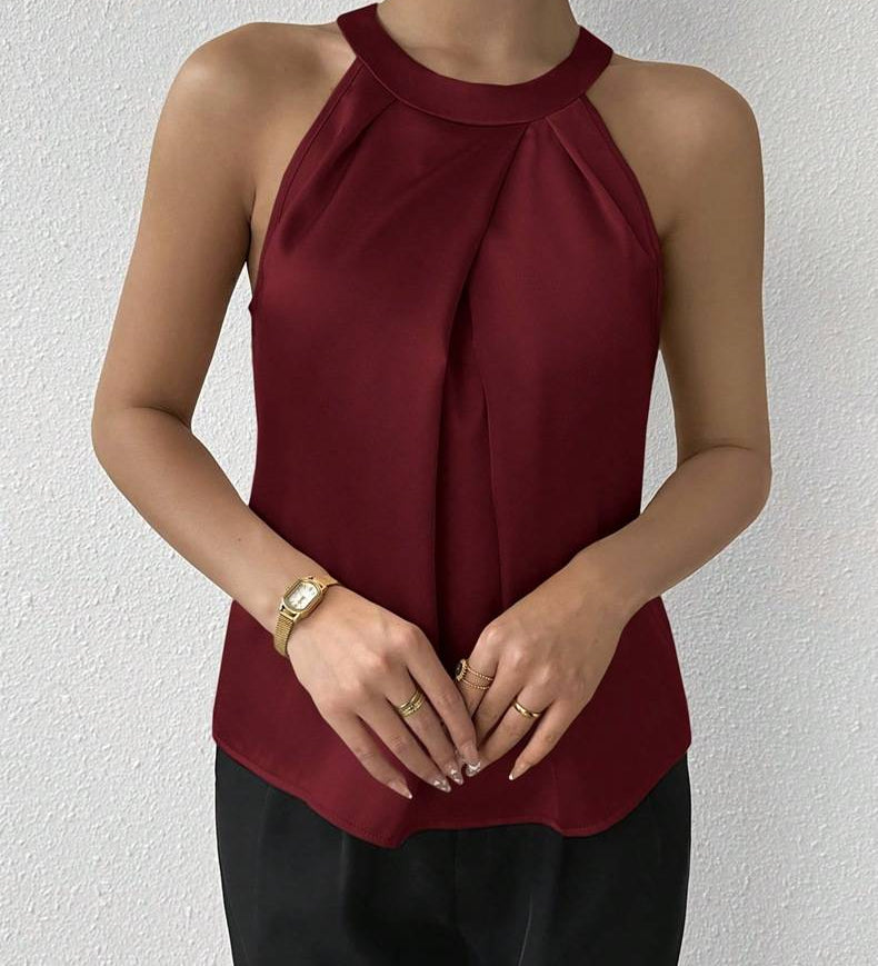 Skye - Schicke Satinbluse mit Off-Shoulder-Design