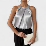 Skye - Schicke Satinbluse mit Off-Shoulder-Design