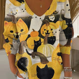 Beatrice™ | Farbenfroher Pullover mit V-Ausschnitt