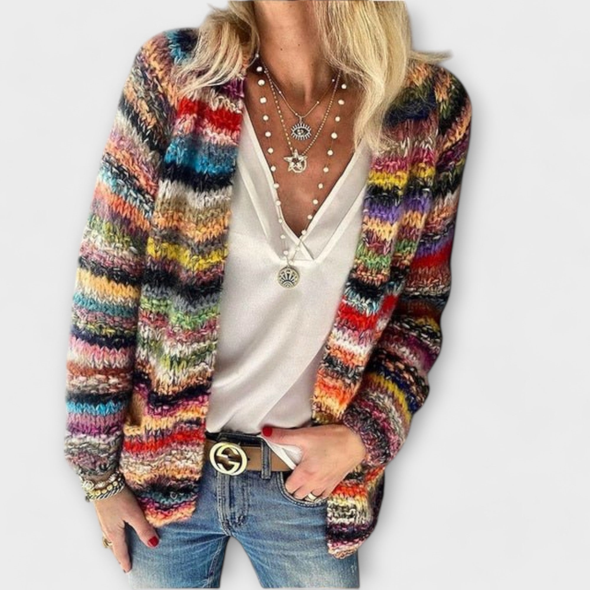 Birgitte™ | Lebhafte und Gemütliche Strickjacke
