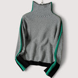 Gabriela™ | Rollkragenpullover mit auffälligen kontrastierenden Streifen
