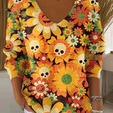 Beatrice™ | Farbenfroher Pullover mit V-Ausschnitt