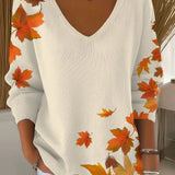 Beatrice™ | Farbenfroher Pullover mit V-Ausschnitt