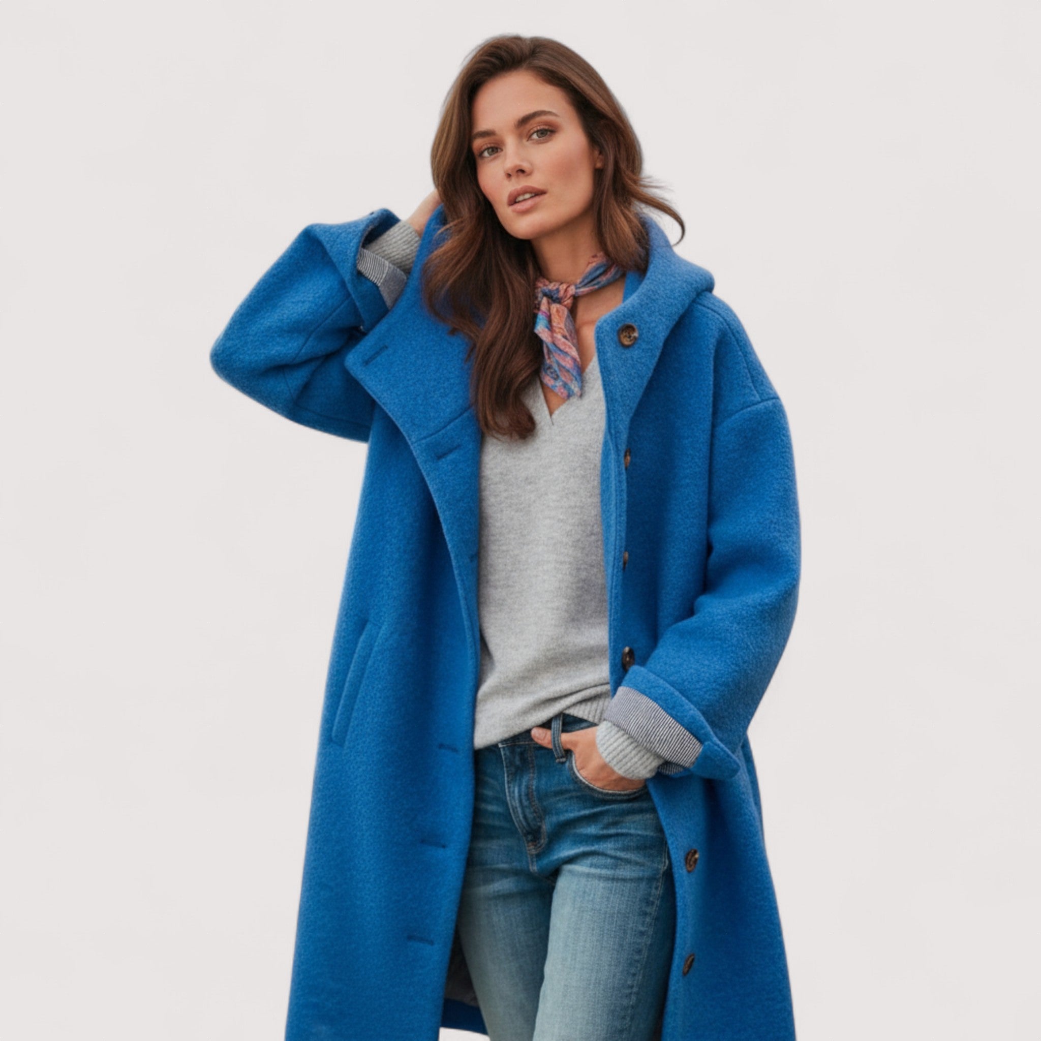 Lorena™ | Stilvolle lange Winterjacke