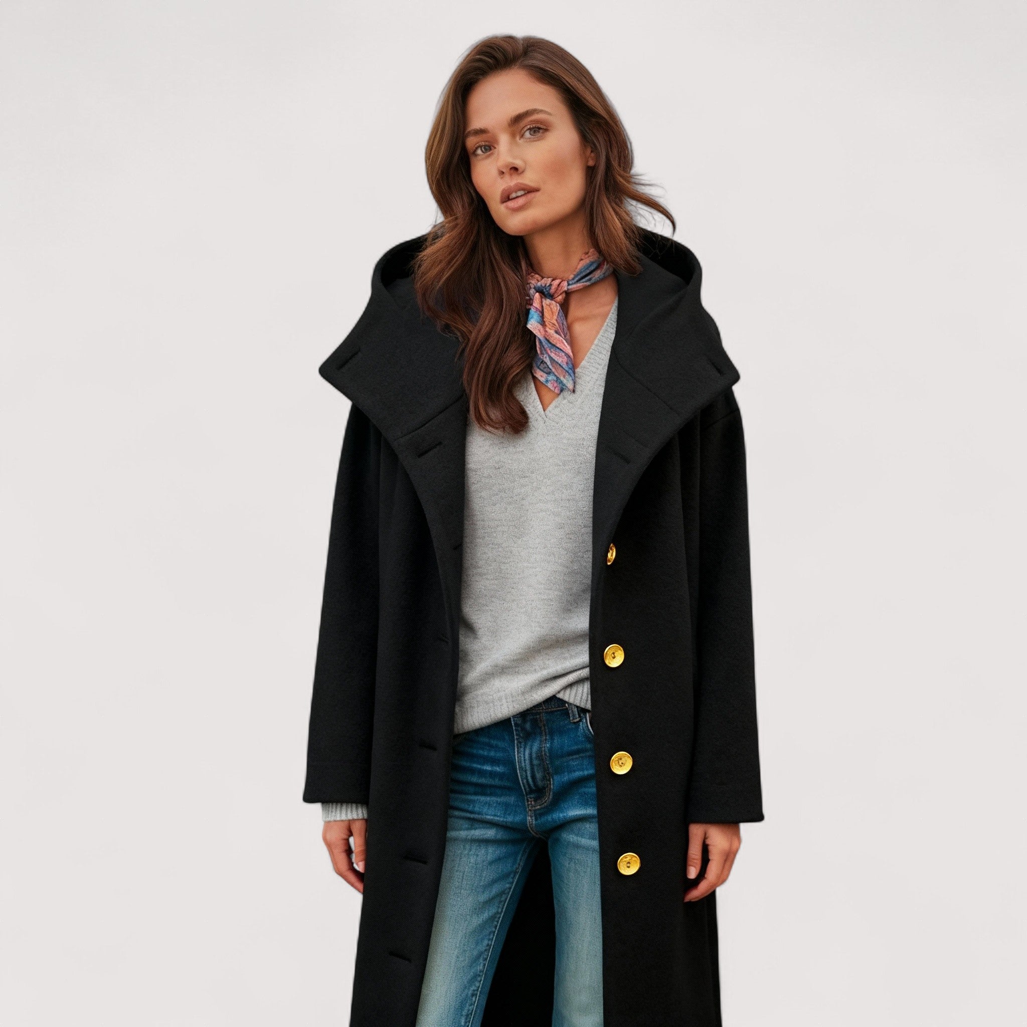 Lorena™ | Stilvolle lange Winterjacke