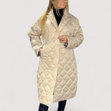 Ofira™ | Wende-Steppmantel mit Leopardenfutter