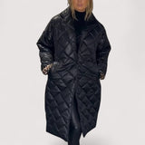 Ofira™ | Wende-Steppmantel mit Leopardenfutter