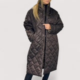 Ofira™ | Wende-Steppmantel mit Leopardenfutter