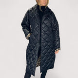 Ofira™ | Wende-Steppmantel mit Leopardenfutter