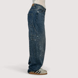 Adele™ | Trendige Balloon-Carpenter-Jeans mit Glitzer