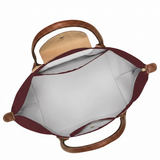 Grosse faltbare Stofftasche, Burgunderrot