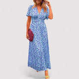 Malou™ | Klassisches V-Ausschnitt Kleid