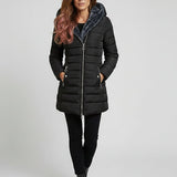 ELVIRA | ELEGANTER MANTEL MIT OVERSIZE-KAPUZE